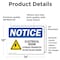 Signmission Electrical Room Storage Prohibited Sign With Symbol, 14 in W x Rectangle, Vinyl Decal OS-2PACK-NS-D-1014-L-11690 - alternate 3